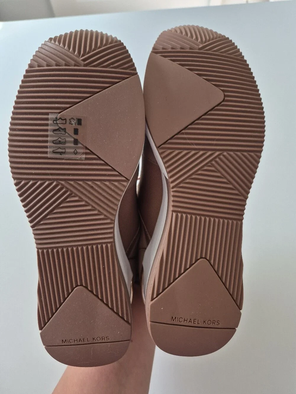 Michael Kors Georgie Trainer Wedge Sneakers Rose Pink Sz 8.5
